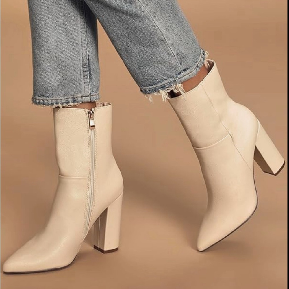 Lulus Women's‎ Dawson Pointed-Toe Mid Calf Boots size 5.5